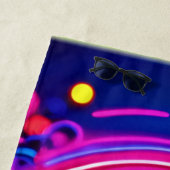 Neon Peace Symbol Art Strandtuch (Beispiel)