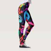 Neon Peace Symbolmuster Leggings (Rechts)