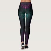 Neon Peacock Elegance Leggings (Rückseite)