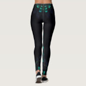 Neon Peacock Elegance Leggings (Rückseite)