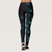 Neon Peacock Elegance Leggings (Rückseite)