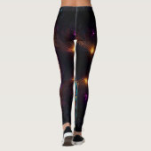 Neon Peacock Elegance Leggings (Rückseite)