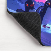 Neon Penguins Mousepad (Ecke)