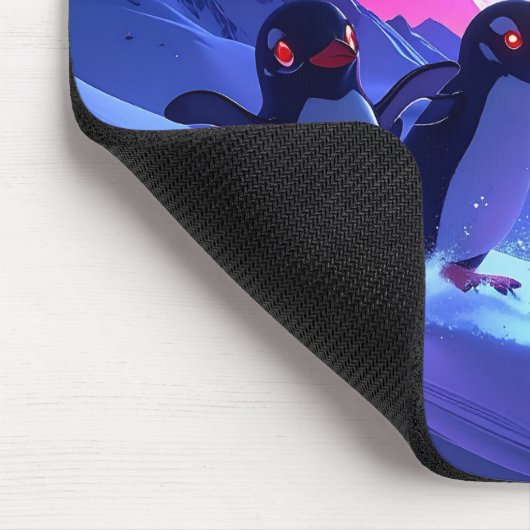 Neon Penguins Mousepad (Ecke)