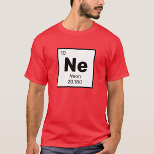 Neon / Periodische Tabelle - T - Shirt für neue El