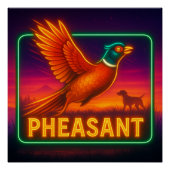 Neon Pheasant Poster (Vorderseite)