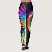 Neon Phoenix Bird Leggings (Rückseite)