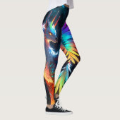 Neon Phoenix Bird Leggings (Rechts)