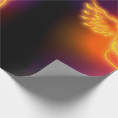 Neon Phoenix Geschenkpapier (Ecke)