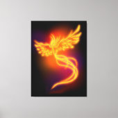 Neon Phoenix Leinwanddruck (Vorderseite)
