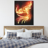 Neon Phoenix Leinwanddruck (Insitu (Schlafzimmer))