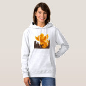 Neon Phoenix Rooftop Graffiti Art Hoodie (Vorne ganz)