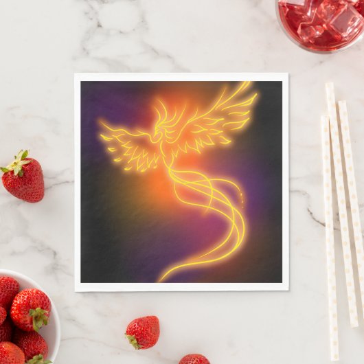 Neon Phoenix Serviette (Beispiel)