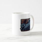 Neon Pierport Michigan Kaffeetasse (VorderseiteRechts)