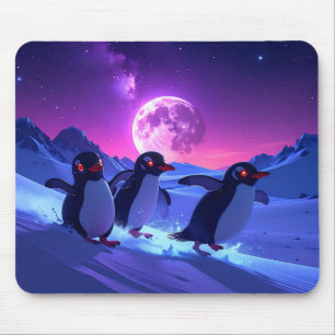 Neon Pinguine Mousepad