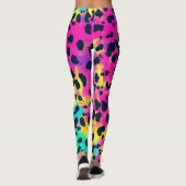 Neon Pink Animal GRL Power Leggings (Rückseite)
