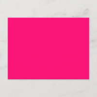 Neon Pink Announcement Postcard - Anpassbar
