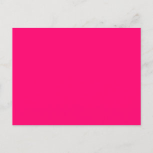 Neon Pink Announcement Postcard - Anpassbar Ankündigungspostkarte