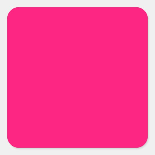 Neon Pink Anpassbare Aufkleber - Bold & Vibrany (Vorderseite)