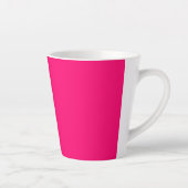 Neon Pink Anpassbare Latte-Tasse Milchtasse (Rechts)