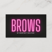Neon Pink Black Brow Techniker Schönheit