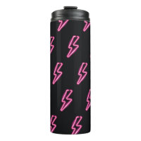 Neon Pink Blitze: Dunkler Hintergrund.