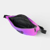 Neon Pink Blue & Lila Ombre Monogram Bauchtasche (Offen)