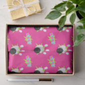 Neon Pink Bowling Party Tissue Paper Seidenpapier (Geschenk)