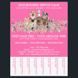 Neon Pink Breeds Hundeschwalker Service Flyer<br><div class="desc">Neon Pink Breeds Hundeschwalker Service Flyer</div>