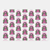 Neon Pink Cowgirl Boots & Disco Ball Bachelorette Geschenkpapier Set (Vorderseite)