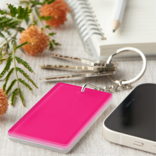 Neon Pink Custom Acrylic Schlüsselanhänger