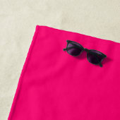 Neon Pink Custom Beach Handtuch - Bold & Stylish (Beispiel)