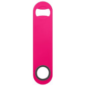 Neon Pink Custom Bottle Opener - Bulk Orders Speed Flaschenöffner (Rückseite)
