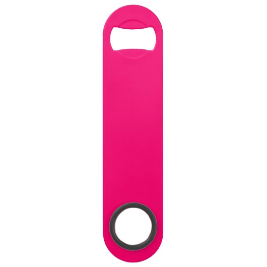 Neon Pink Custom Bottle Opener - Bulk Orders Speed Flaschenöffner (Vorderseite)