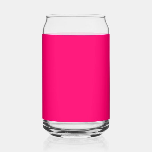 Neon Pink Custom Dose Glass - Bulk & Personalisier Dosenglas (Vorderseite)
