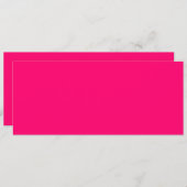 Neon Pink Custom Flat Card - Bulk Order Ready (Vorne/Hinten)