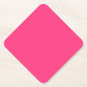 Neon Pink Diamond Untersetzer (Vorderseite)