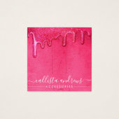 Neon Pink Dick Glitzer Tropfen Haarklammer Display (Vorderseite)