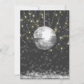 Neon Pink Disco Geburtstagsparty Einladung (Rückseite)