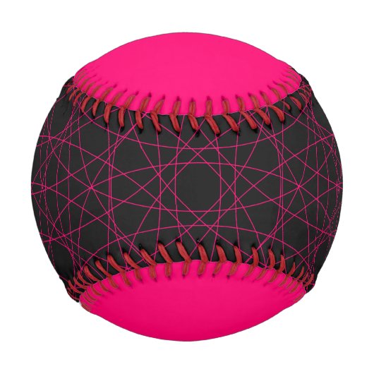 Neon Pink Edge Baseball - Anpassbar (Vorderseite)