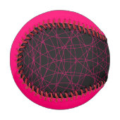 Neon Pink Edge Baseball - Anpassbar (Vorderseite Links)
