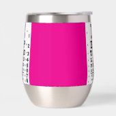 Neon Pink Eye Chart Thermowein Tumbler (Links)