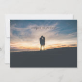 Neon Pink Foto Save the Date (Rückseite)