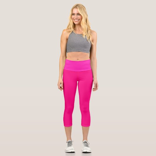 Neon Pink Funky Leggings (Vorderseite)