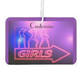 Neon Pink Girls signieren Thunder_Cove Autolufterfrischer (Rückseite)