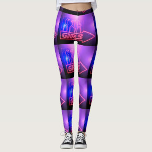 Neon Pink Girls signieren Thunder_Cove  Leggings
