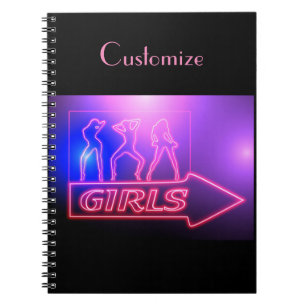 Neon Pink Girls signieren Thunder_Cove Notizblock
