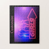 Neon Pink Girls signieren Thunder_Cove Puzzle (Vertikal)