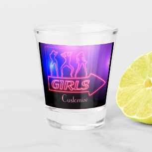 Neon Pink Girls signieren Thunder_Cove Schnapsglas