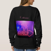 Neon Pink Girls signieren Thunder_Cove Sweatshirt (Rückseite)
